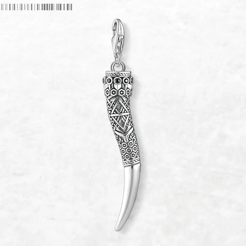 Gjallarhorn Rune the Horn of Heimdall 925 Sterling Silver Necklace