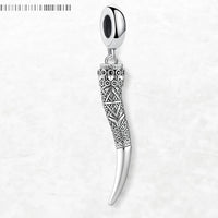 Gjallarhorn Rune the Horn of Heimdall 925 Sterling Silver Necklace