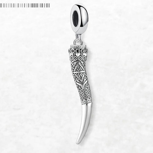 Gjallarhorn Rune the Horn of Heimdall 925 Sterling Silver Necklace