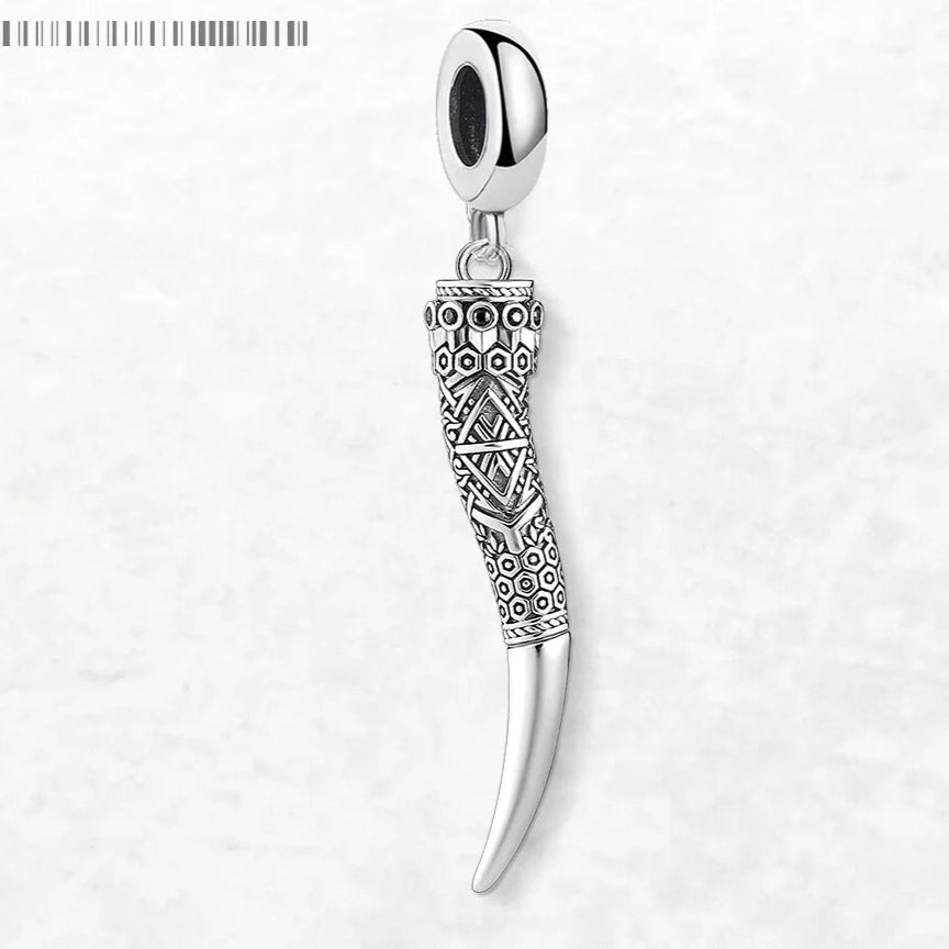 Gjallarhorn Rune the Horn of Heimdall 925 Sterling Silver Necklace