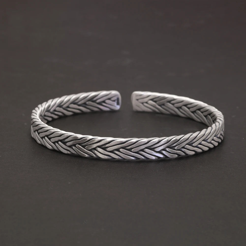 Gleipnir Arm Ring 999 Fine Silver Bangle