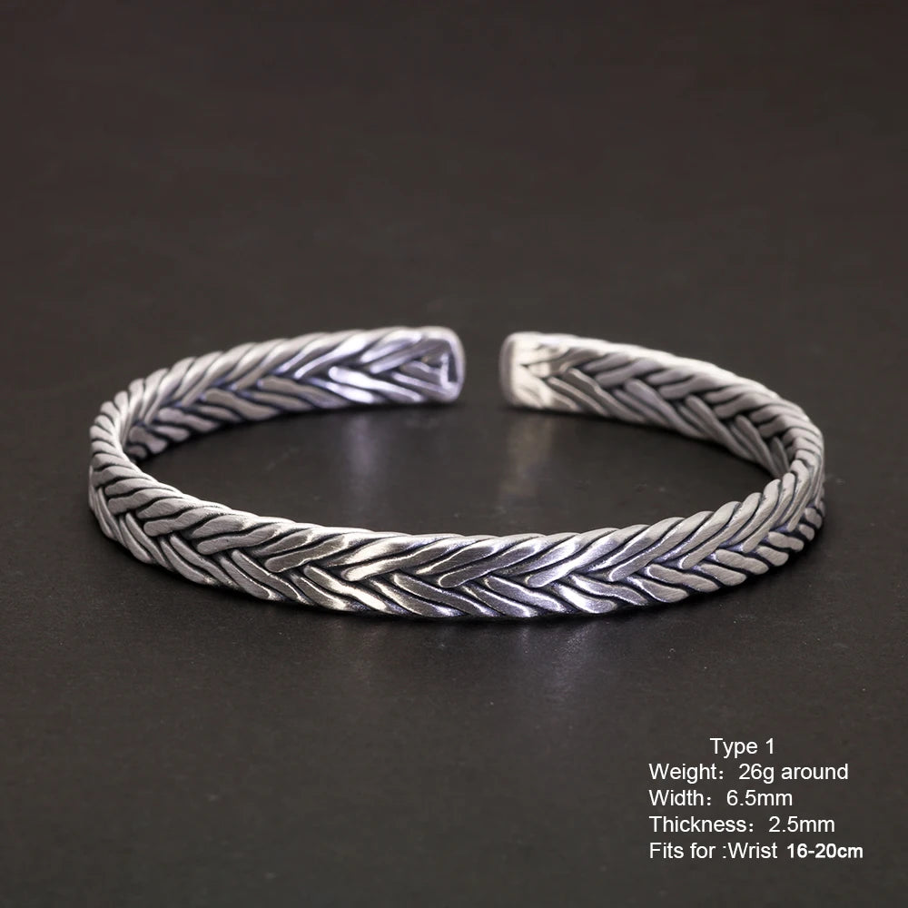 Gleipnir Arm Ring 999 Fine Silver Bangle