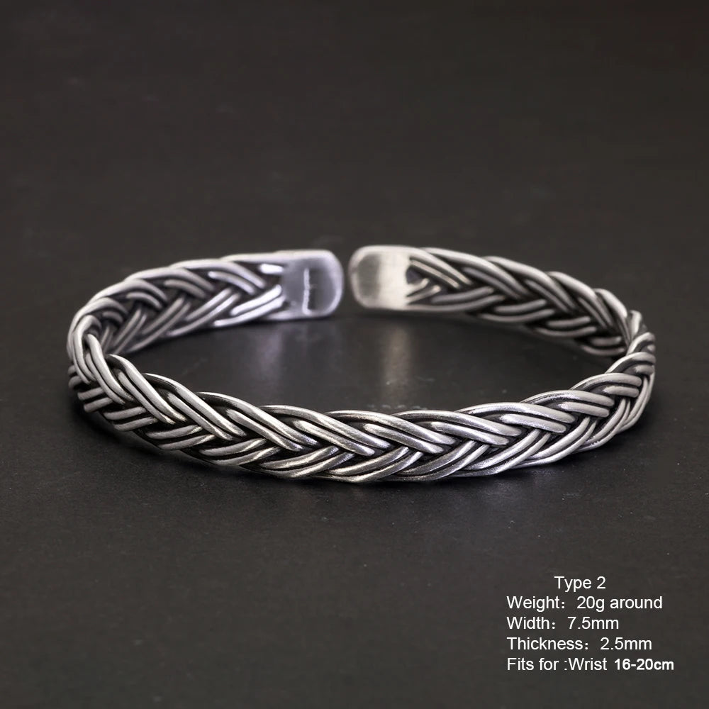 Gleipnir Arm Ring 999 Fine Silver Bangle