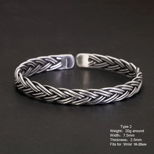 Gleipnir Arm Ring 999 Fine Silver Bangle