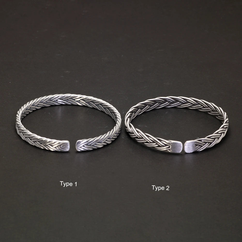 Gleipnir Arm Ring 999 Fine Silver Bangle