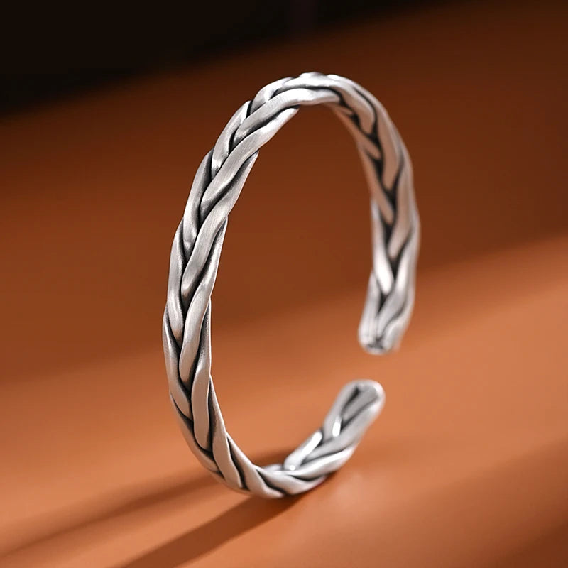 Gleipnir Arm Ring 999 Sterling Silver Bangle