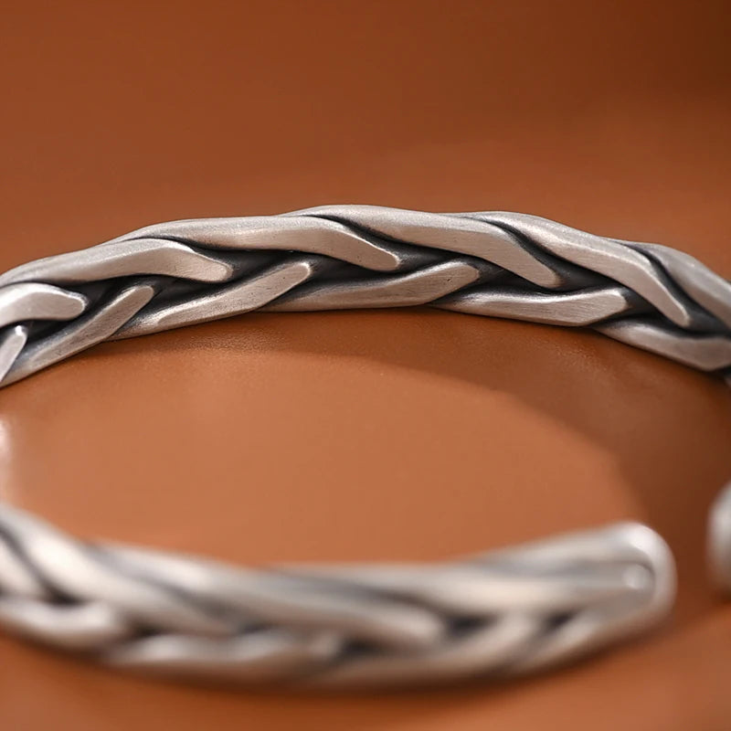 Gleipnir Arm Ring 999 Sterling Silver Bangle