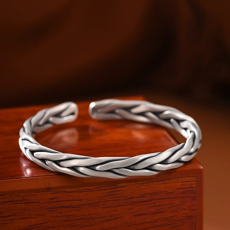 Gleipnir Arm Ring 999 Sterling Silver Bangle