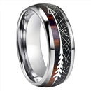 God of the Hunt Ullr Black Tungsten Wedding Ring
