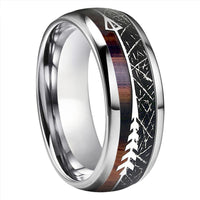 God of the Hunt Ullr Black Tungsten Wedding Ring