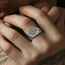 Great Wolf Fenrir 925 Sterling Silver Adjustable Ring