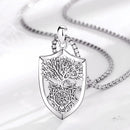 Guardians of Yggdrasil Necklace in 925 Sterling Silver