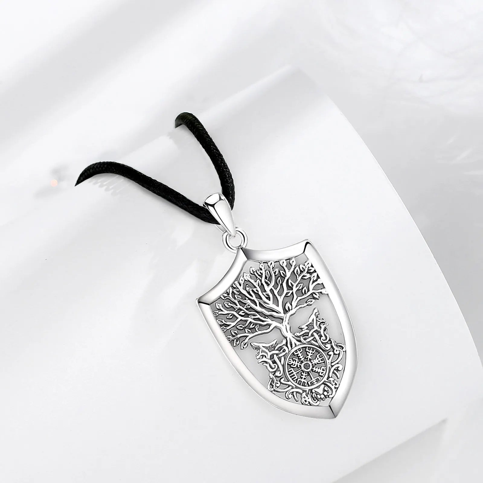 Guardians of Yggdrasil Necklace in 925 Sterling Silver