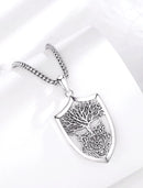 Guardians of Yggdrasil Necklace in 925 Sterling Silver
