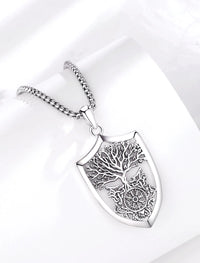 Guardians of Yggdrasil Necklace in 925 Sterling Silver