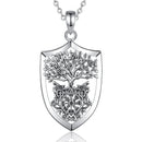 Guardians of Yggdrasil Necklace in 925 Sterling Silver