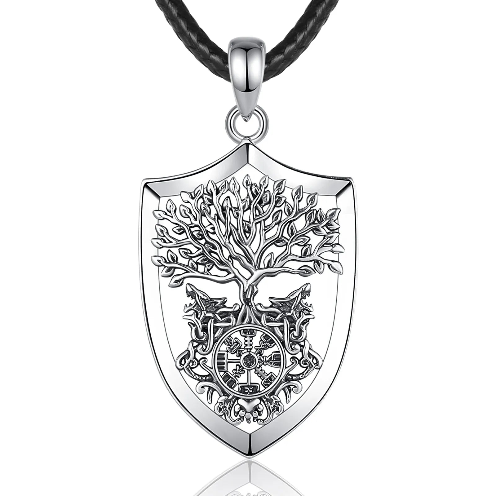 Guardians of Yggdrasil Necklace in 925 Sterling Silver