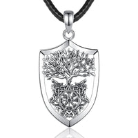 Guardians of Yggdrasil Necklace in 925 Sterling Silver
