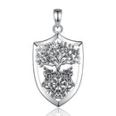 Guardians of Yggdrasil Necklace in 925 Sterling Silver