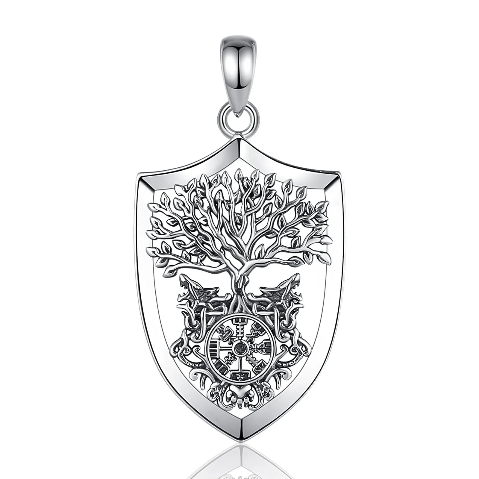 Guardians of Yggdrasil Necklace in 925 Sterling Silver