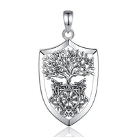 Guardians of Yggdrasil Necklace in 925 Sterling Silver