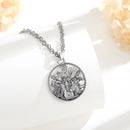 Guardians of Yggdrasil Necklace in Silver Plated Copper