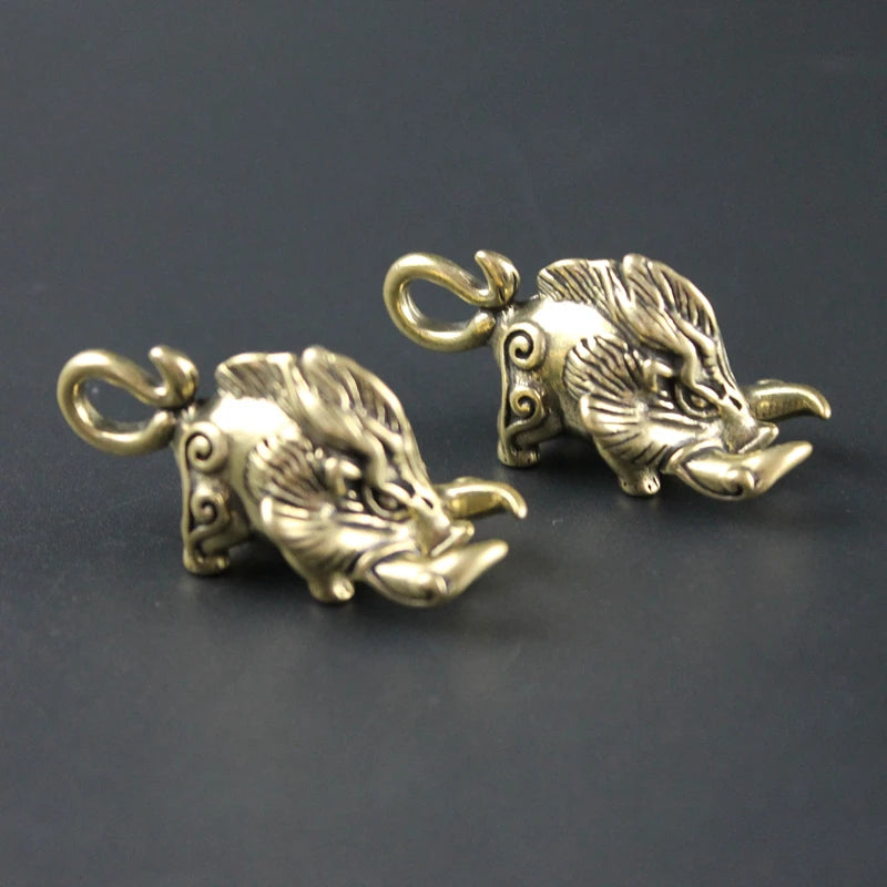 Gullinbursti - Frey's Boar Brass Pendant