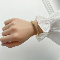 Ropes on a Longship Titanium Steel Bracelet