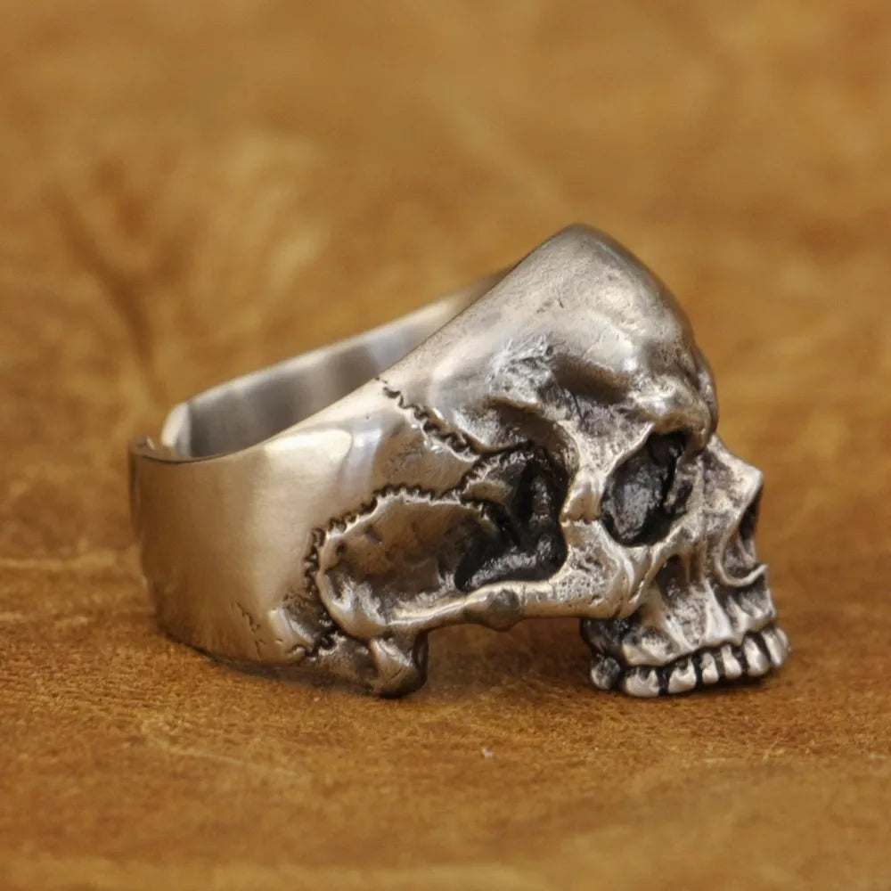 Bound to Hel Cupronickel Skull Ring