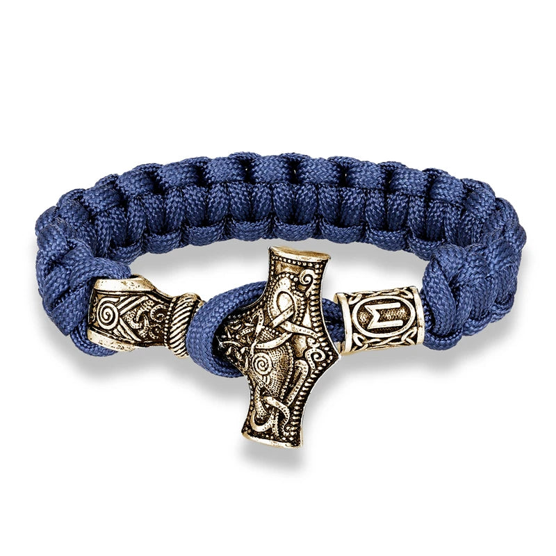Mjolnir Hammer Paracord Amulet