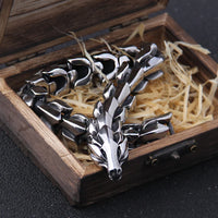 Jormungandr, the Midgard Serpent - Stainless Steel Bracelet