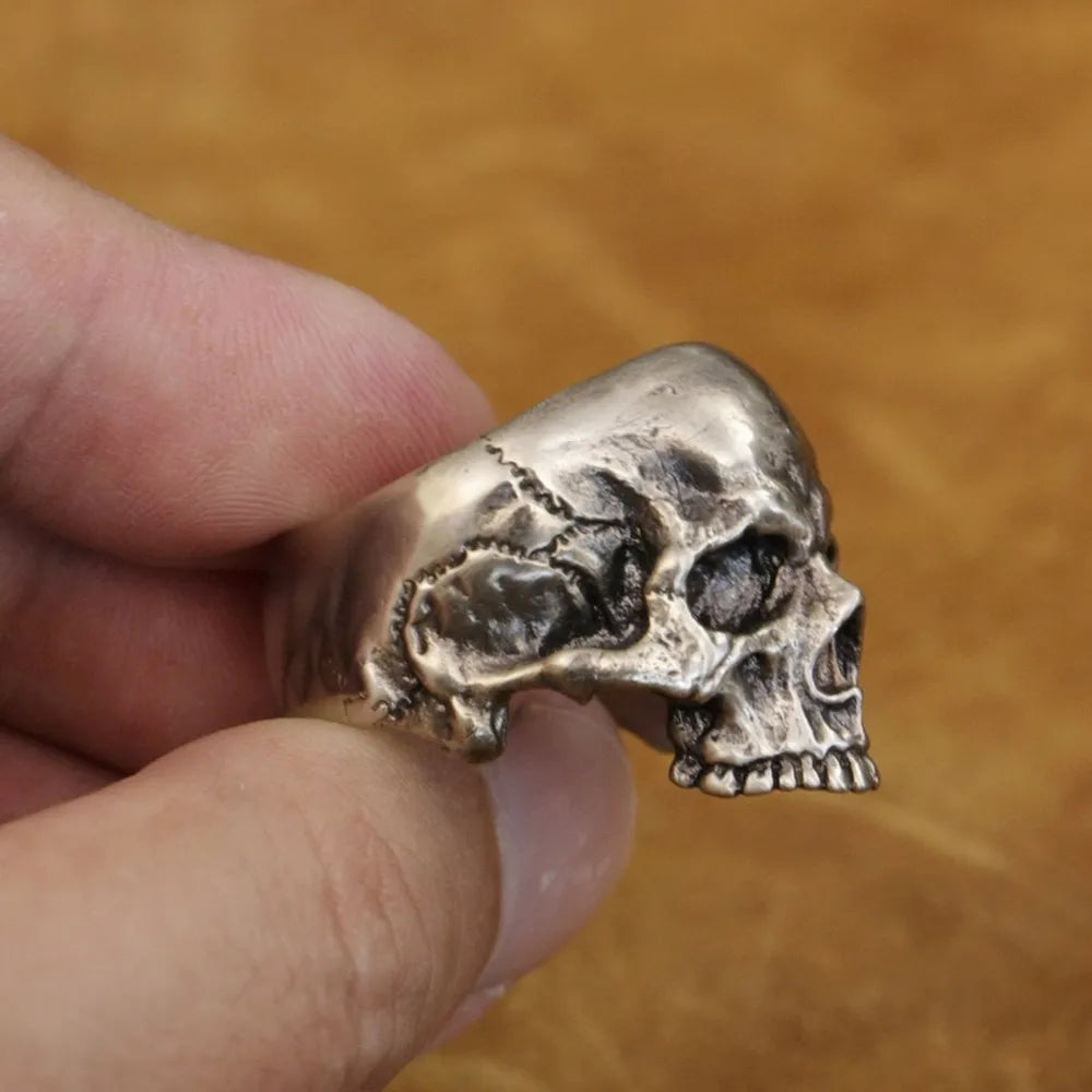 Bound to Hel Cupronickel Skull Ring