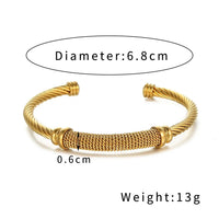 Ropes on a Longship Titanium Steel Bracelet