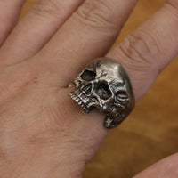 Bound to Hel Cupronickel Skull Ring
