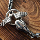 Raven of Odin 925 Sterling Silver Chain Bracelet