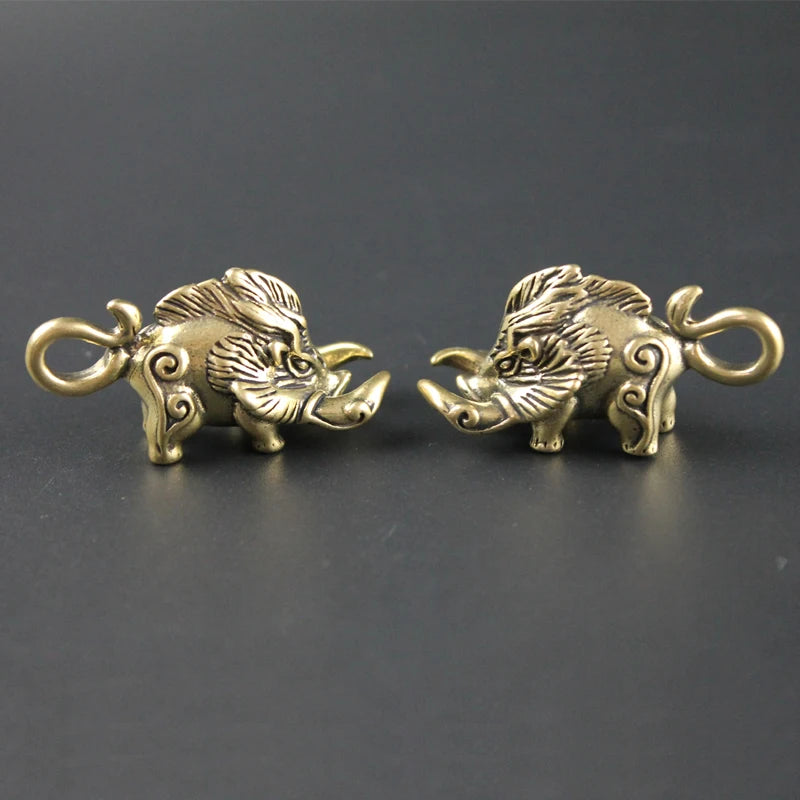 Gullinbursti - Frey's Boar Brass Pendant