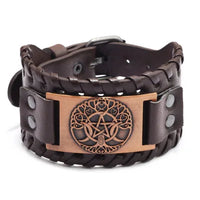 Yggdrasil The Tree of Life Leather Bracelet