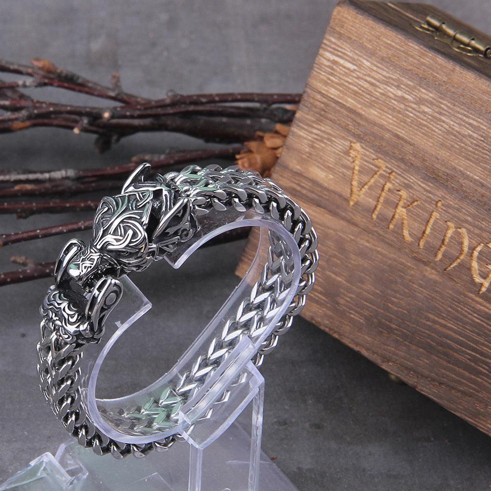 Beasts of Odin, Wolf, Bear and Raven 316L Stainless Steel Bracelet - TheWarriorLodge