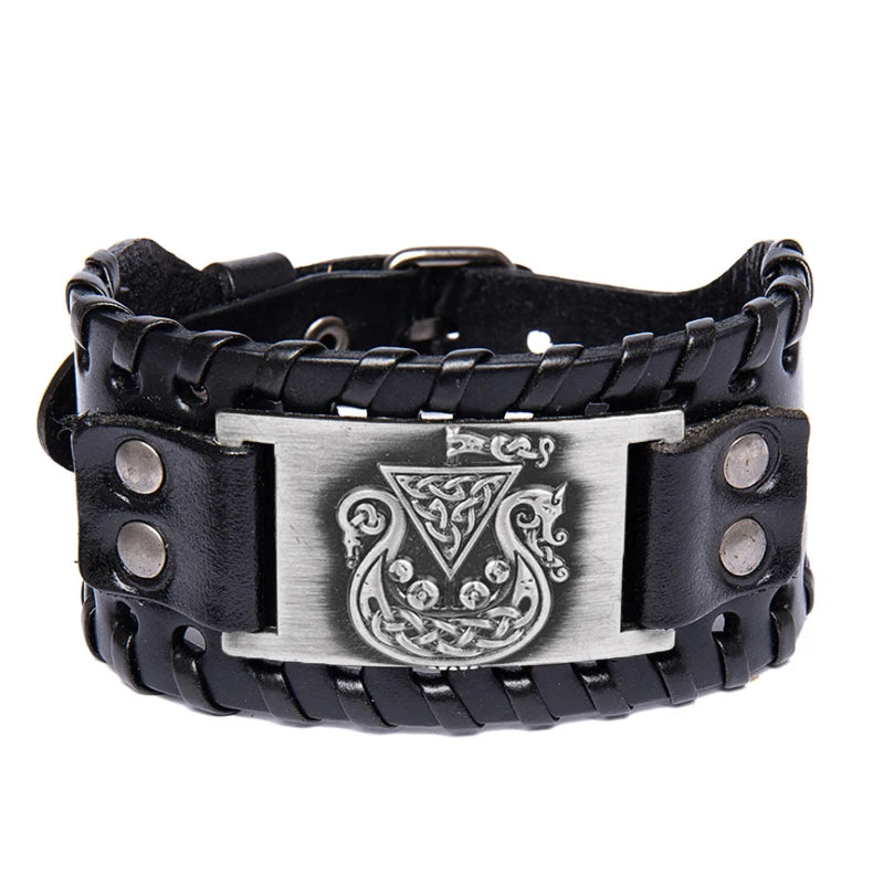 Drakar Leather Bracelet