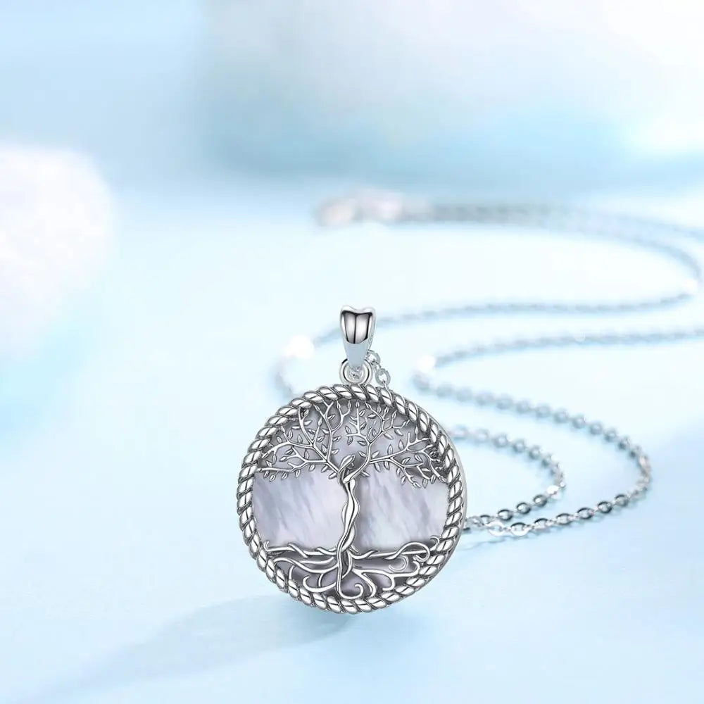 Yggdrasil on Spring, The Tree of Life Necklace 925 Silver