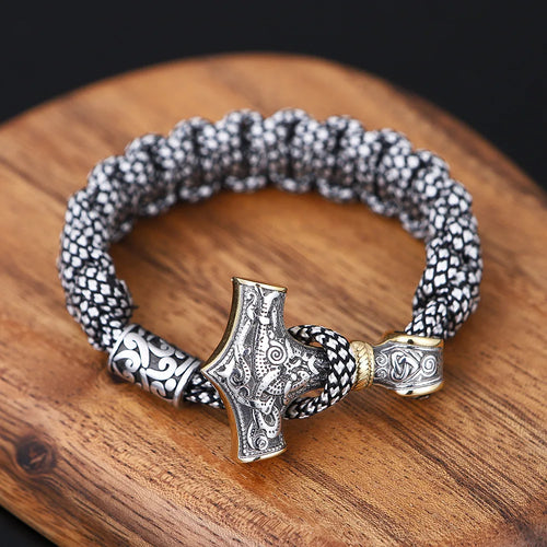 Mjolnir Hammer Paracord Amulet