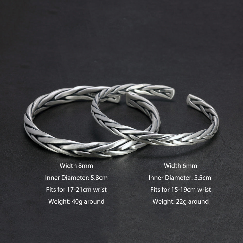 Gleipnir Arm Ring 925 Sterling Silver Bangle