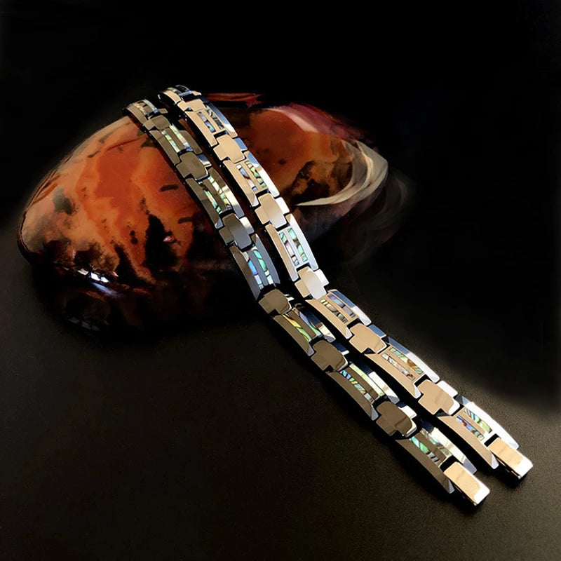 Bifrost the Bridge to Valhalla Tungsten Carbide Magnetic Bracelet