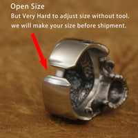 Bound to Hel Cupronickel Skull Ring