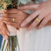 Frigg's Gold Plated Tungsten Carbide Wedding Band