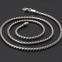Dragon Fafnir Scales 925 Sterling Silver Chain