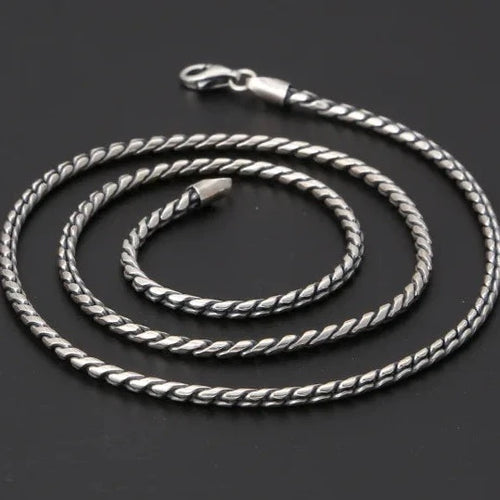 Dragon Fafnir Scales 925 Sterling Silver Chain