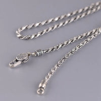 Gleipnir 925 Silver Twisted Braided Chain 3mm
