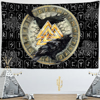 Odin Ravens Viking Wall Hanging Tapestries