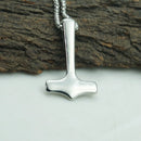 Historical Thor Hammer Mjolnir Stainless Steel Necklace